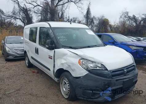 2015 Ram Promaster City Tradesman from USA, damaged, VIN ZFBERFAT6F6A76664